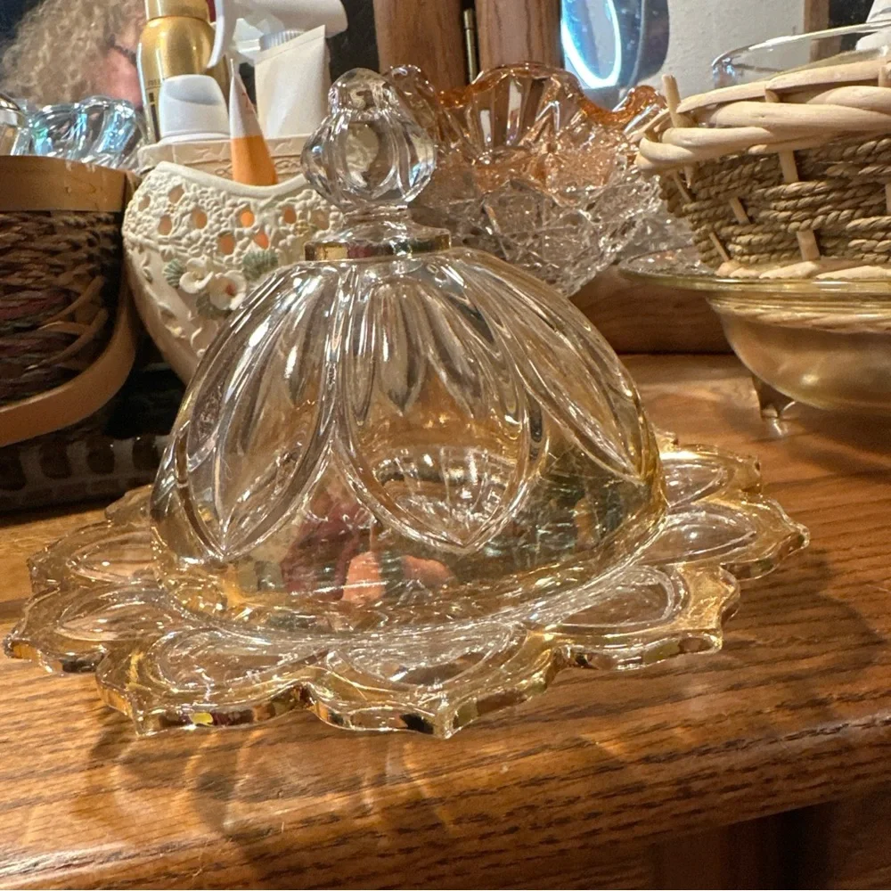 Crystal Clear Glass Vanity Tray